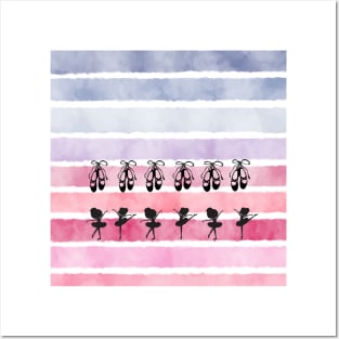 Ballerina stripe Posters and Art